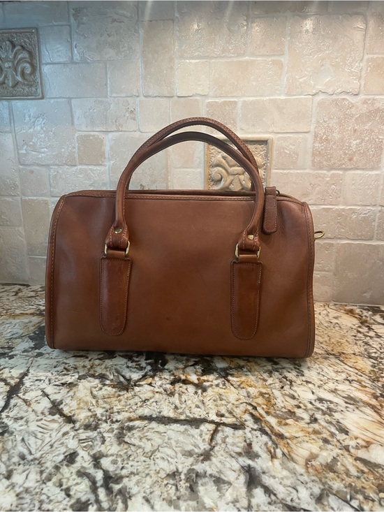 Coach Handbags - Coach 1980s NYC Madison Satchel with Brass Hardware